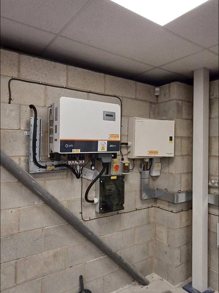 Domestic electrical equipment ready for inspection and testing