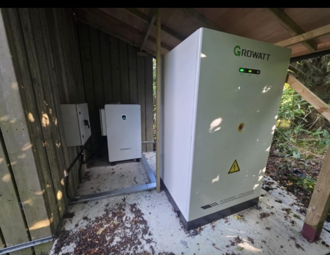 Battery storage and inverter installation
